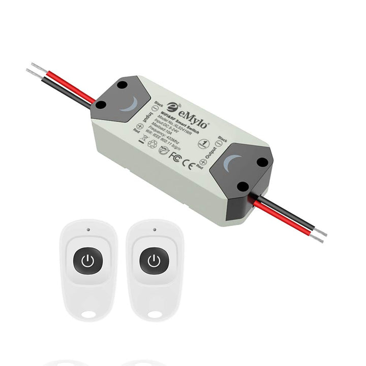eMylo Smart WiFi RF Lichtschalter Drahtlose Fernbedienung Relaismodulschalter 5V-36V 1 Kanal Timer C