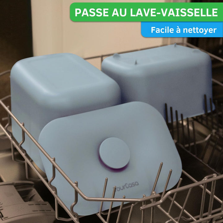 YourCasa Biomülleimer Küche 5L - Komposteimer für alltäglichen Biomüll Behälter - Spülmaschinenfest