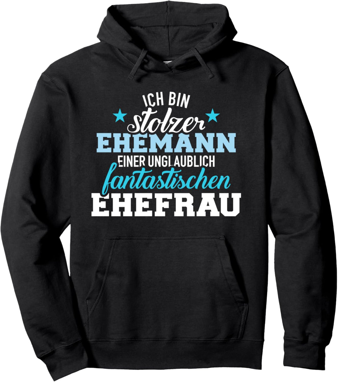 Stolzer Ehemann Ehefrau Hochzeitstag Pullover Hoodie