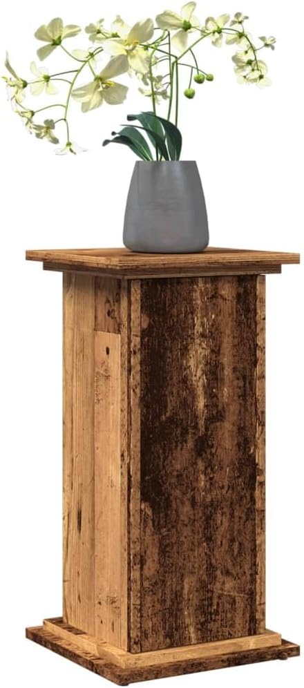 Generisch Postament mit Stauraum Altholz-Optik 31x30x60 cm Holzwerkstoff,Heim &amp; Garten,Rasen &amp; Garte