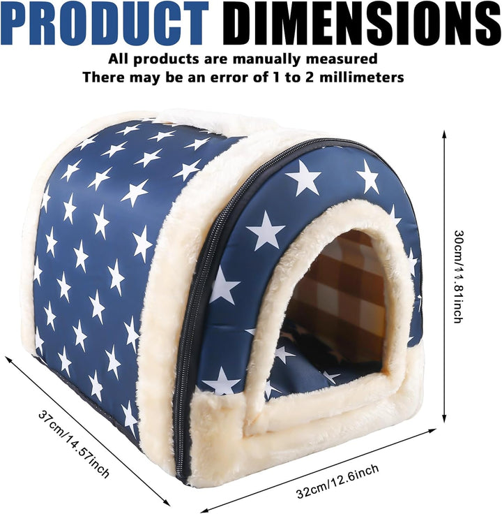 Katzenhaus Für Draussen: 2 In 1 Haustier Haus und Sofa, Winterfest Wasserdicht Warm katzenhöhle, 37