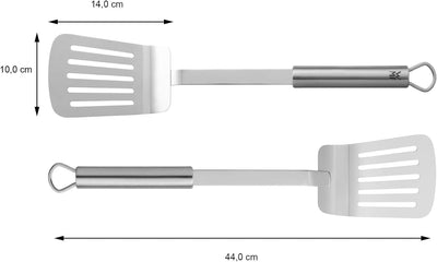 WMF BBQ Wender lang 44 x 10 cm, Grillwender mit extra lange Griff, grosser Auflagefläche - für Burge