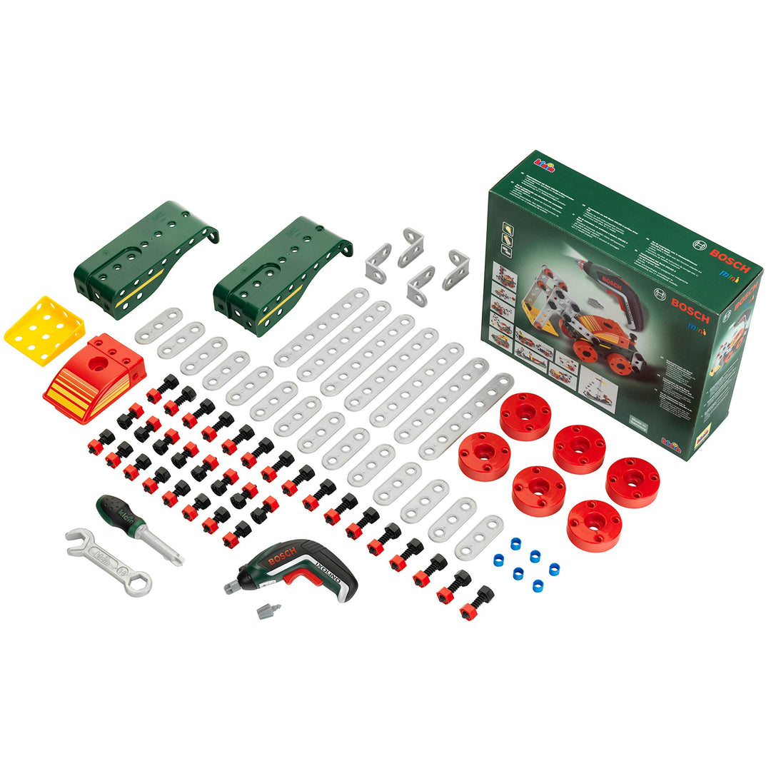 Theo Klein 8497 Multi-Tech Konstruktionsset mit Bosch Ixolino I 107 BAU-Teile I Batteriebetriebener