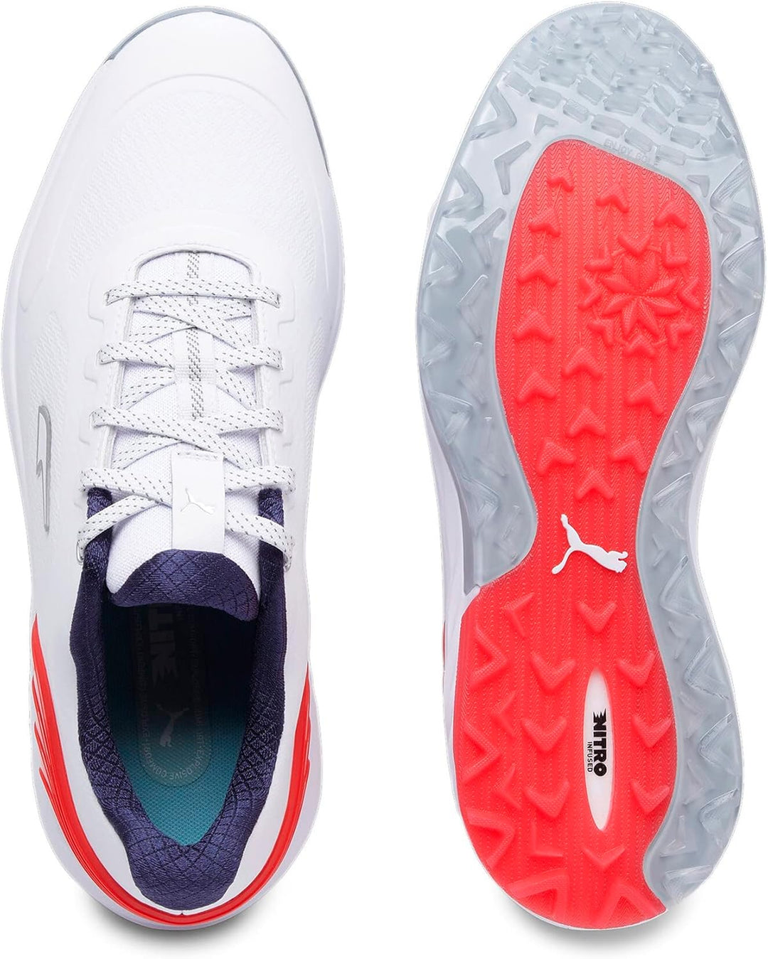 Puma Herren 378692 02Golfschuh 47 EU Puma White For All Time Red Puma Navy, 47 EU Puma White For All