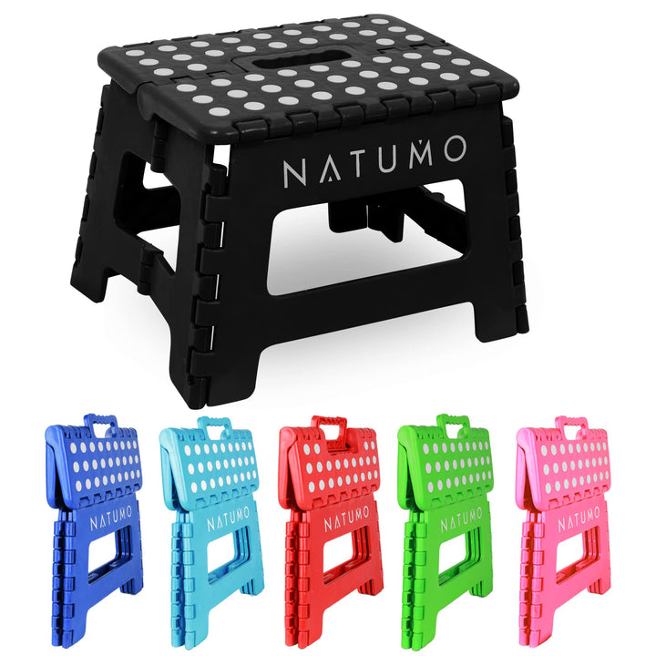 NATUMO® Tritthocker Kinder, Klapphocker faltbar, Leichter und Rutschfester Kinder Hocker Bad & Toile