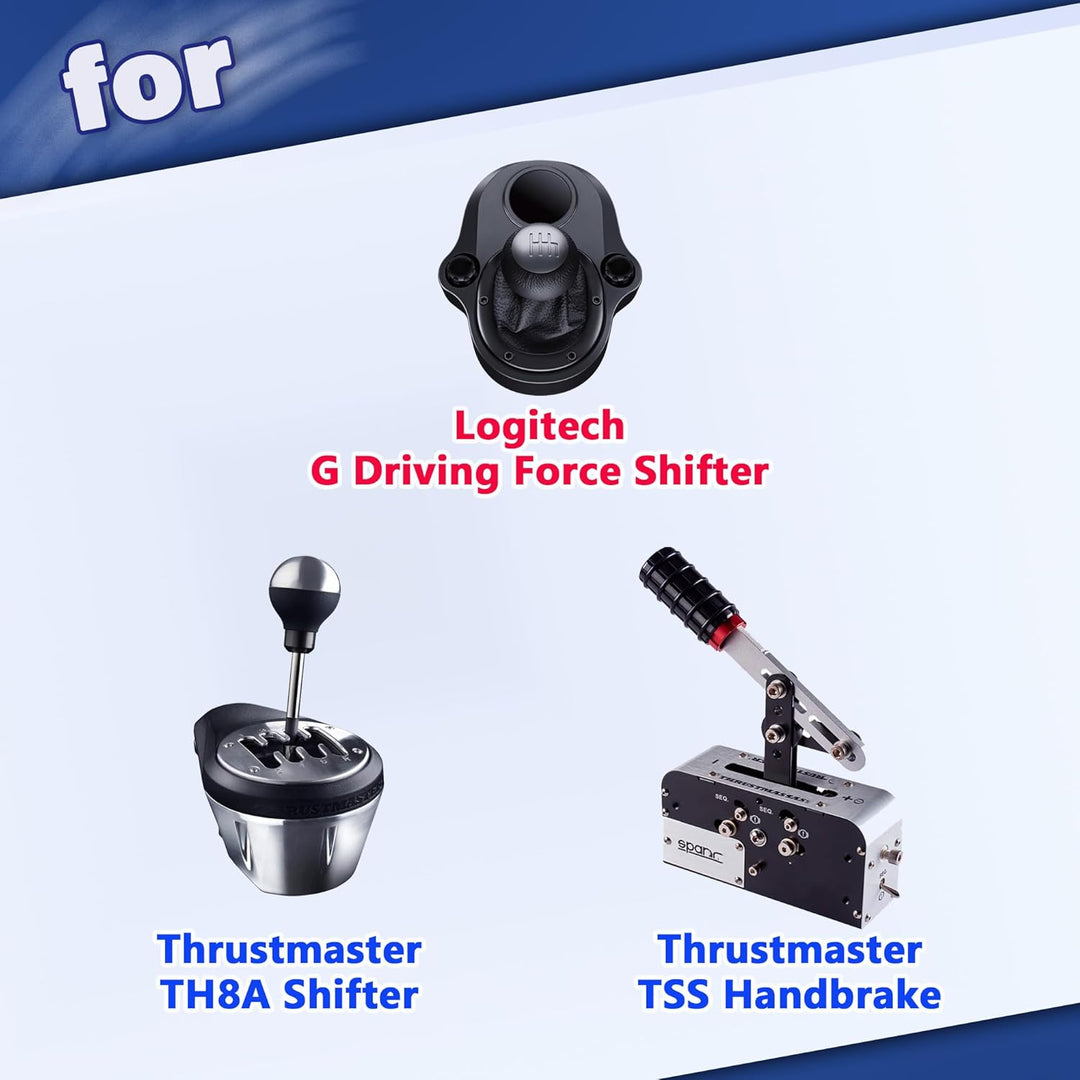 XRhinorth Schreibtisch Halterung für Racing Sim Shifter und Handbremse, kompatibel mit Logitech G Dr