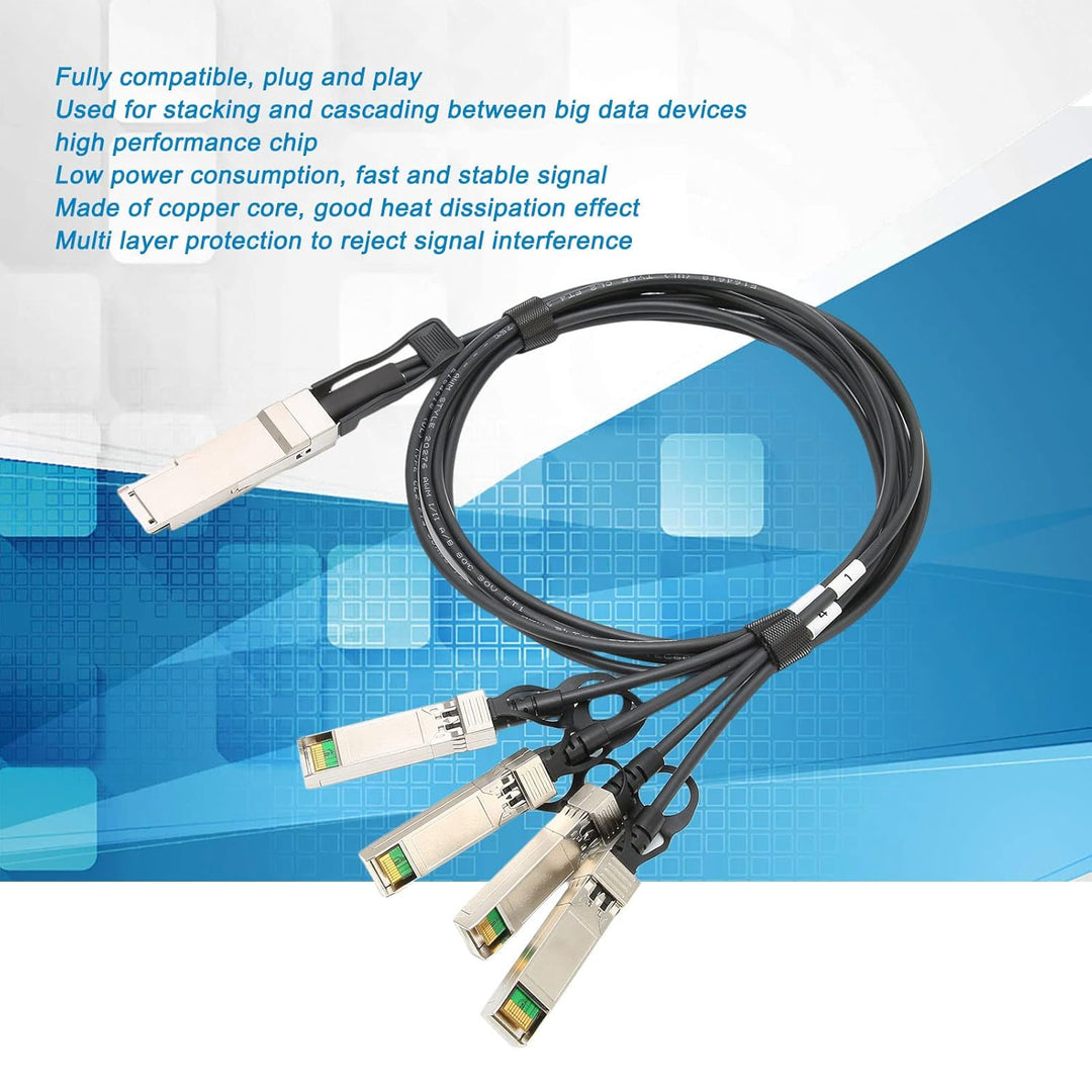 40G QSFP28 DAC Kabel, QSFP+ auf 4 SFP+ Direct Attach Kabel, 1 Meter für Cisco, für Huawei, für H3C,