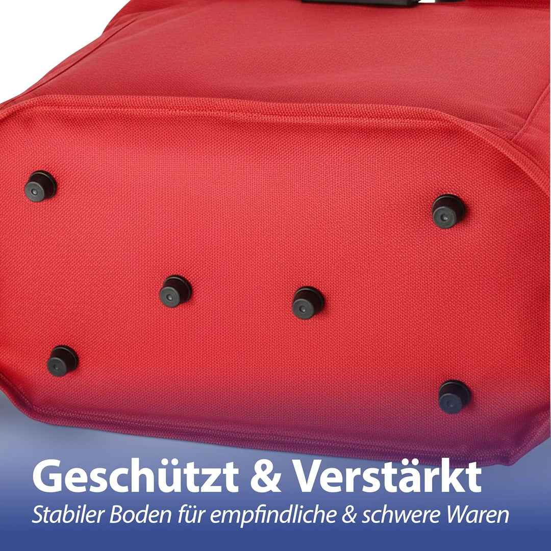 Cepewa Einkaufskorb faltbar | Aluminium Polyester 600D 42x40x28cm | Picknickkorb Tragekorb Shopper m
