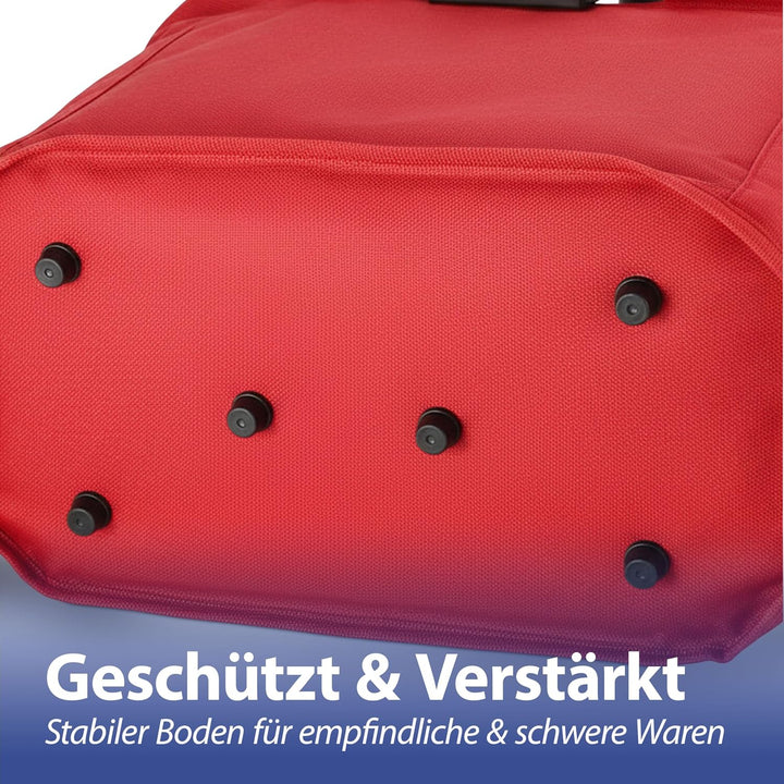 Cepewa Einkaufskorb faltbar | Aluminium Polyester 600D 42x40x28cm | Picknickkorb Tragekorb Shopper m