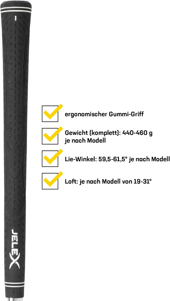 JELEX Golf Eisen Linkshand Golfschläger aus rostfreiem Edelstahl Iron Golfsport. Für Anfänger und Pr