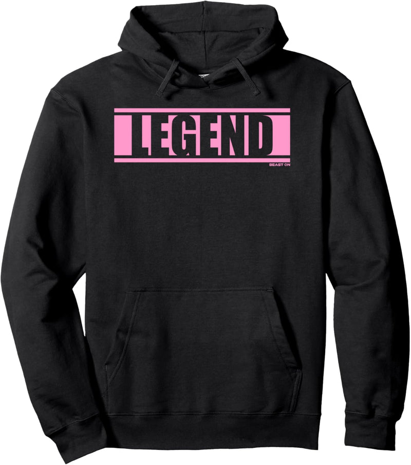 Legend Rosa Gym Fitness Workout rosa Schrift Druck Motiv Pullover Hoodie