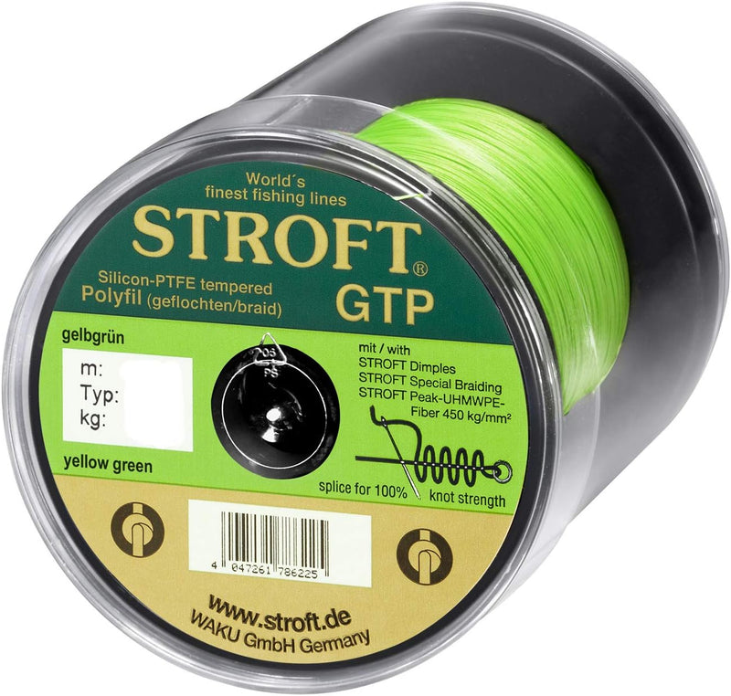 WAKU Schnur STROFT GTP Typ S Geflochtene 500m Gelbgrün S4-0,220mm-10kg