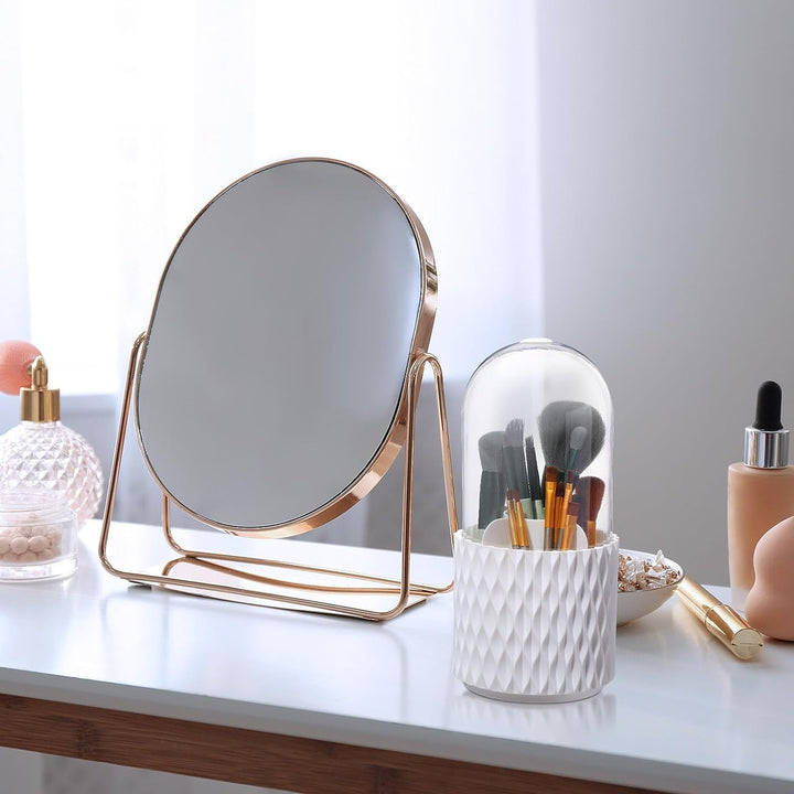2 Stück Kosmetik Make Up Organizer, 360 Drehender Kosmetischer Pinsel Organizer Pinselhalter Pinsel