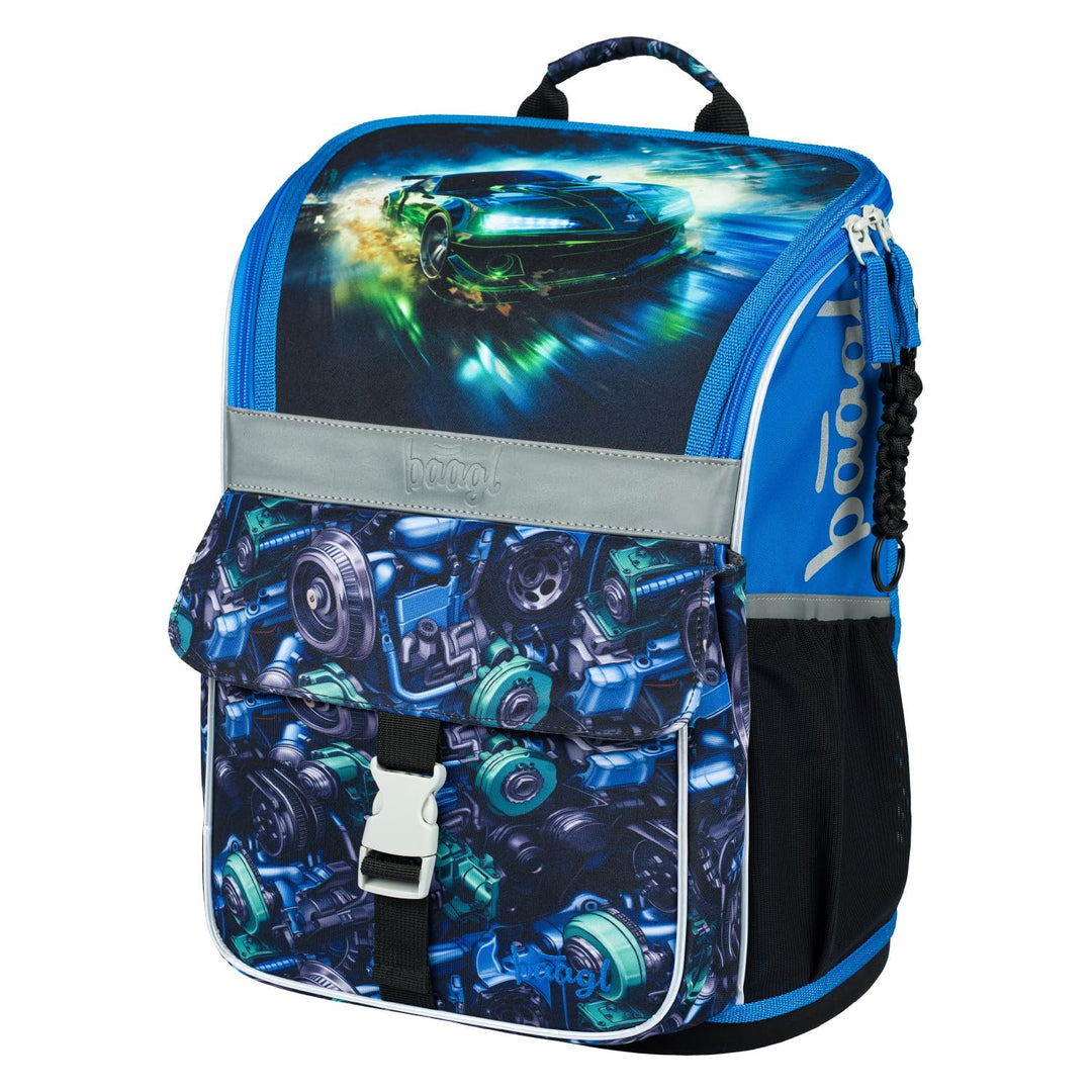 Baagl Schulranzen Jungen Mädchen für 1. Klasse - Ergonomische Schultasche für Kinder - Schulrucksack