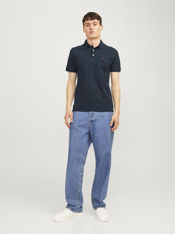 JACK & JONES Herren Jjepaulos Polo Ss Noos Polohemd (1er Pack) XXL Grosse Grössen Navy Blazer, XXL G