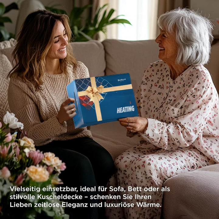 BEDSURE Heizdecke Wärmedecke Elektrische Kuscheldecke - mit Abschaltautomatik, 6 Heizstufen &amp; 10 Stu