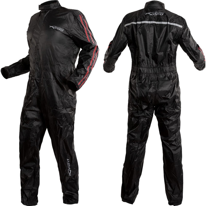 Regenkombi Motorrad Regenjacke Regenhose Wasserdicht Regenanzug Rot XS XS Rot, XS Rot