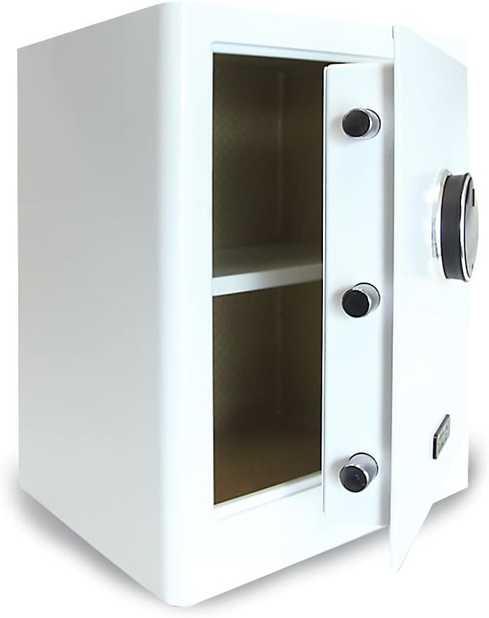 mySafe Premium 450 | elektronischer Schrank-Tresor | Zahlencode & Fingerscan | modernes Design | hoh