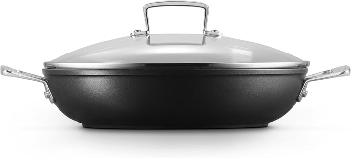 Le Creuset Aluminium-Antihaft Profipfanne mit Deckel, Ø 28 cm, Für alle Herdarten inkl. Induktion ge