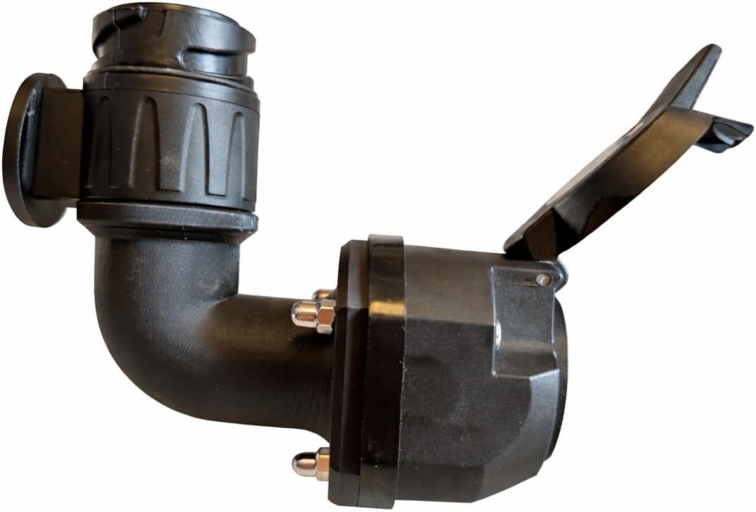 13-Pin Anhängersteckdosen-Adapter, 90° Winkel, 13-polig, Anhängerkupplung Verlängerung, kompatibel f