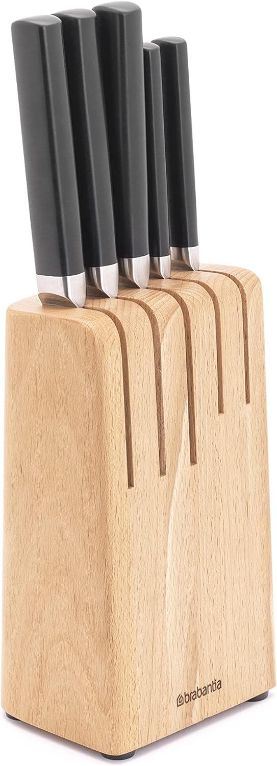 Brabantia Messerblock mit Messer, Schwarz, Einheitsgrösse
