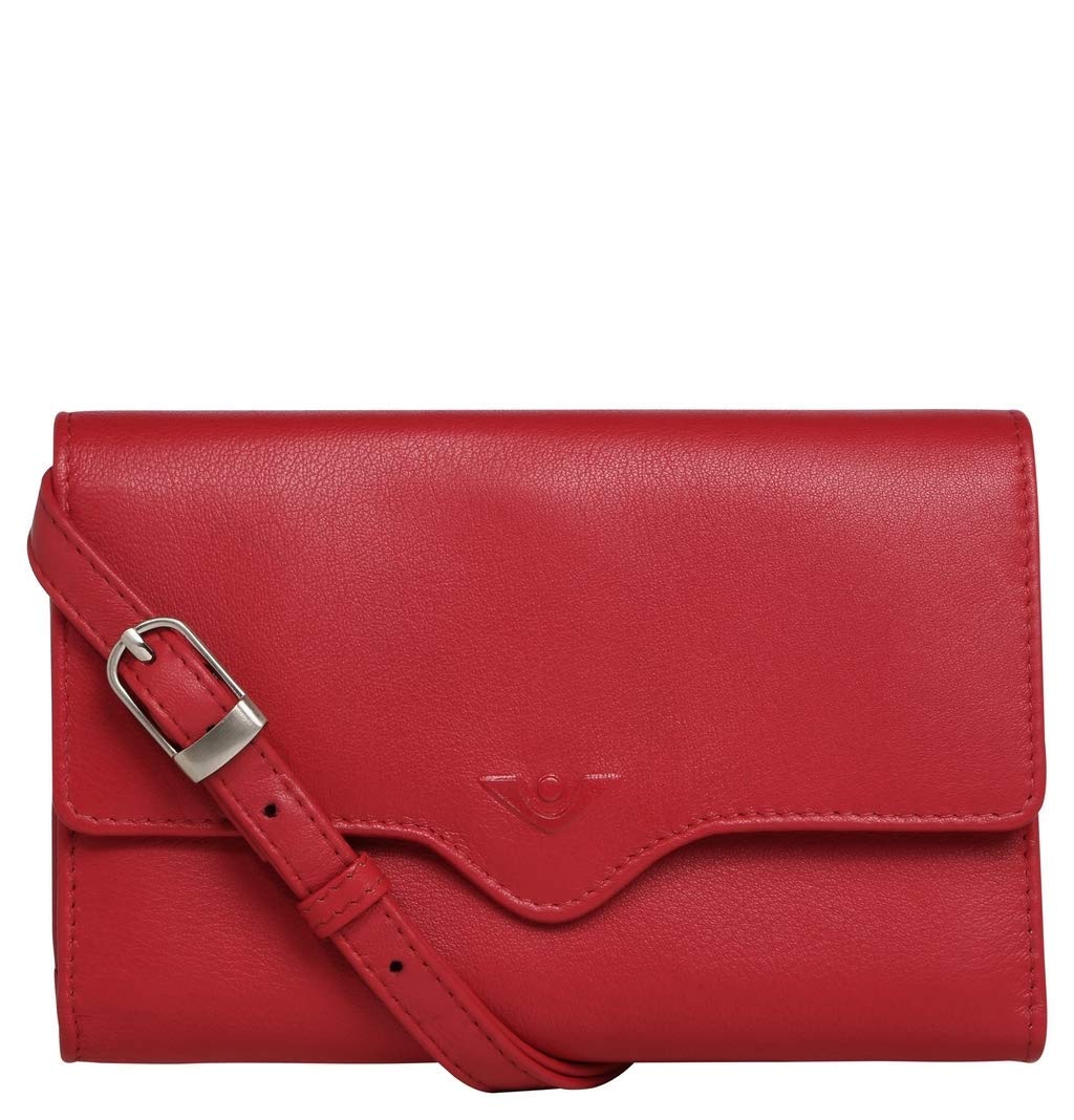 Voi Janice Clutch Tasche Leder 17 cm Rot, Rot