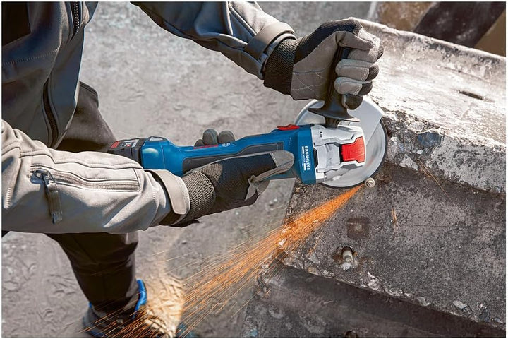 Bosch Professional 18V System Akku Winkelschleifer GWX 18V-7 (mit X-LOCK-Aufnahme, Scheiben- Ø125mm,