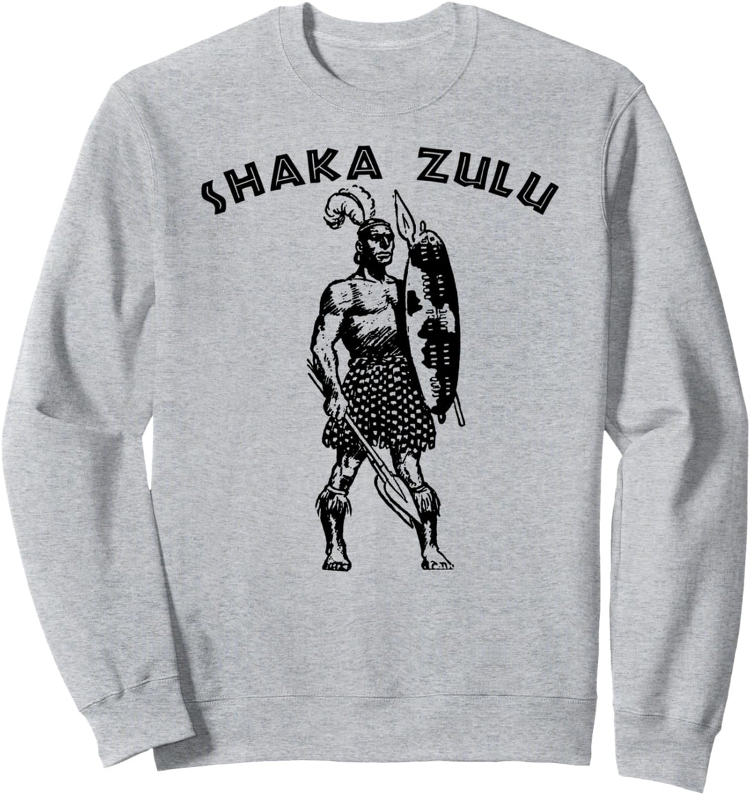 Shaka Zulu T-Shirt-Zulu Warrior Black Pride African King Sweatshirt