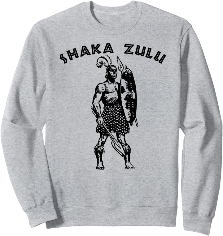 Shaka Zulu T-Shirt-Zulu Warrior Black Pride African King Sweatshirt