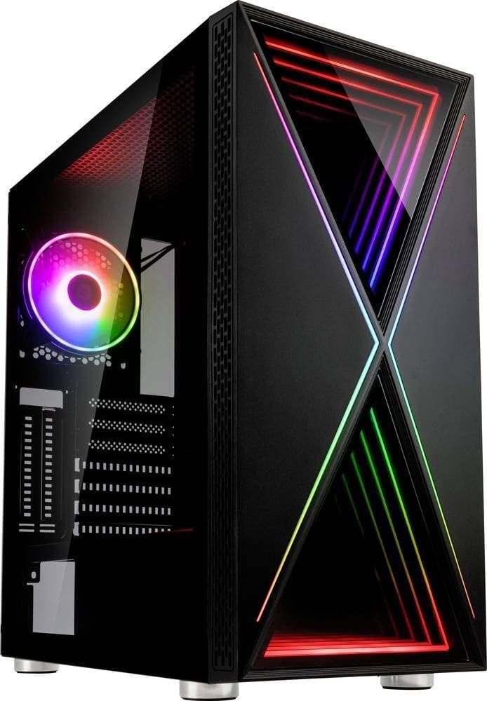 KOLINK Void X Midi Tower PC-Gehäuse, Computergehäuse, PC Hülle, PC Gehäuse ARGB, Gaming PC Case, PC