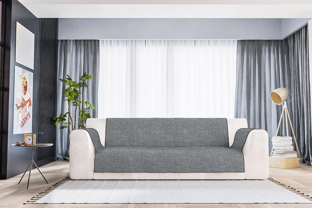 Italian Bed Linen Comfortable Sofa Blanket, dunkelgrau, 3 Plätze 3 Plätze Dunkelgrau, 3 Plätze Dunke