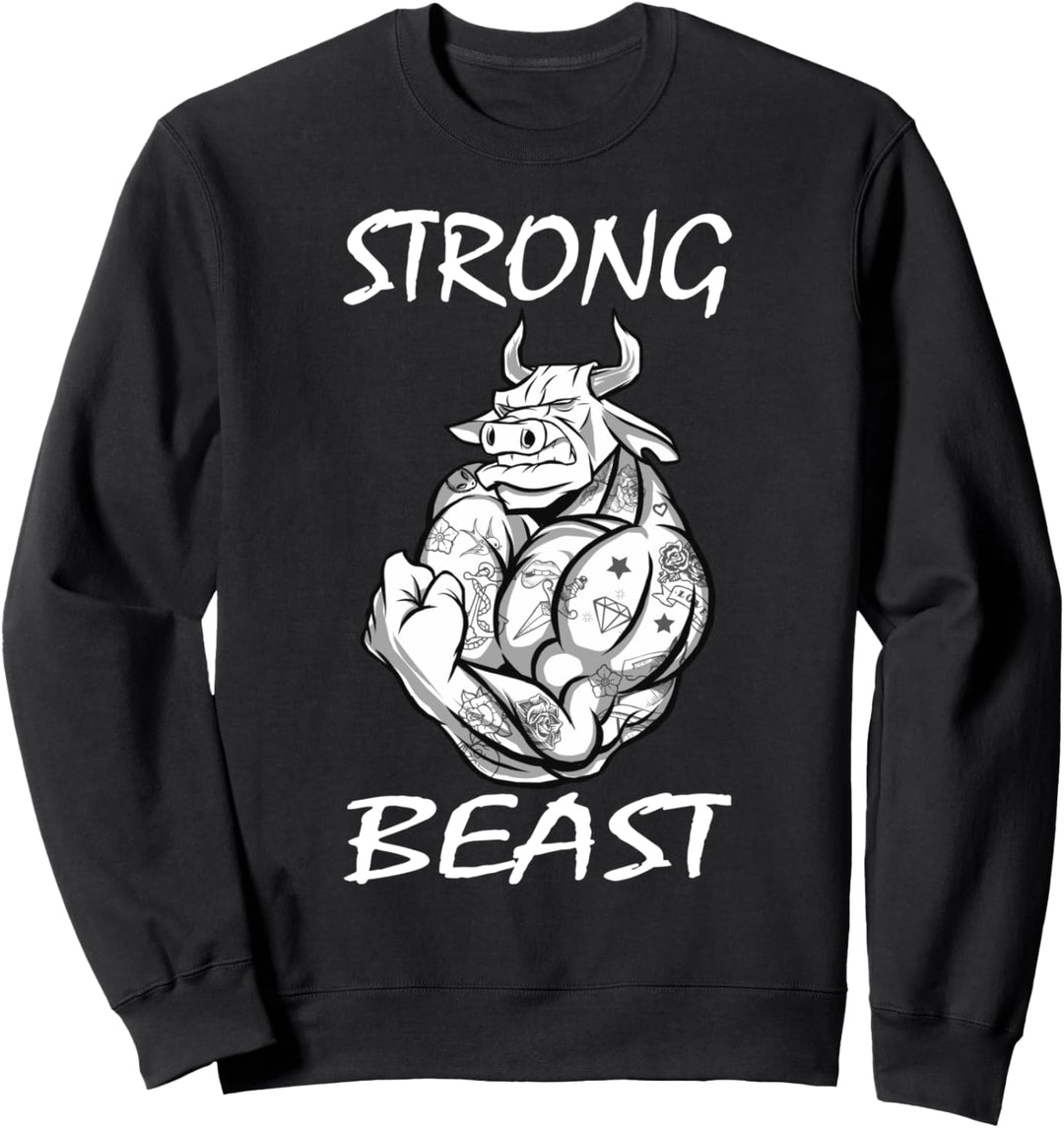 Strongman Powerlifter Gewichtheber Bodybuilder Holzbrüder Sweatshirt