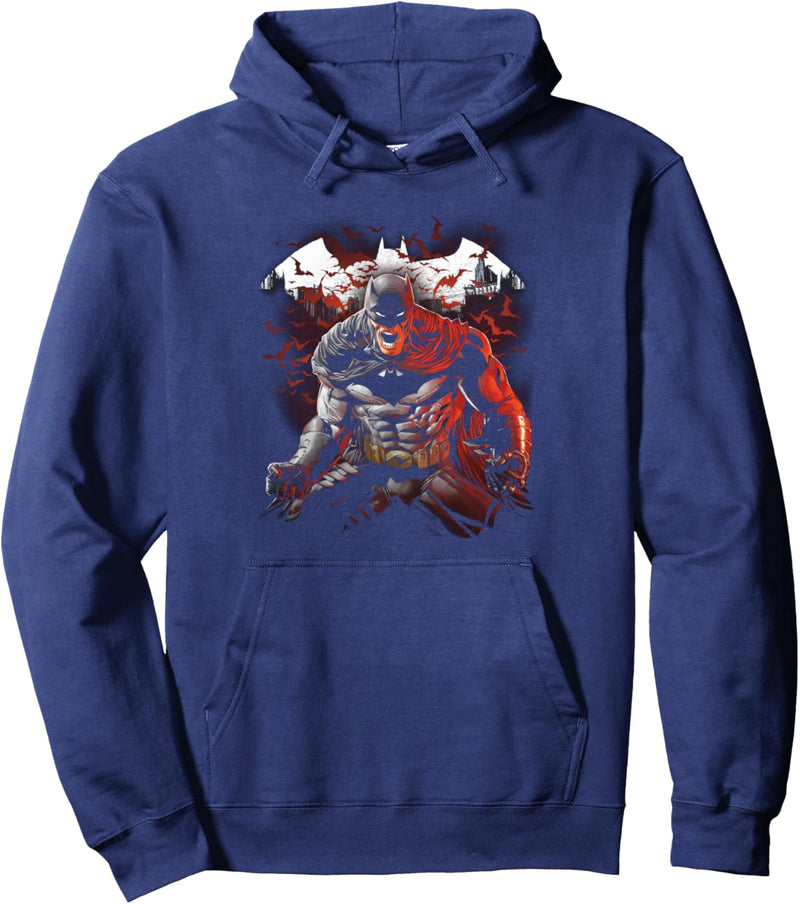 Batman Raging Bat Pullover Hoodie