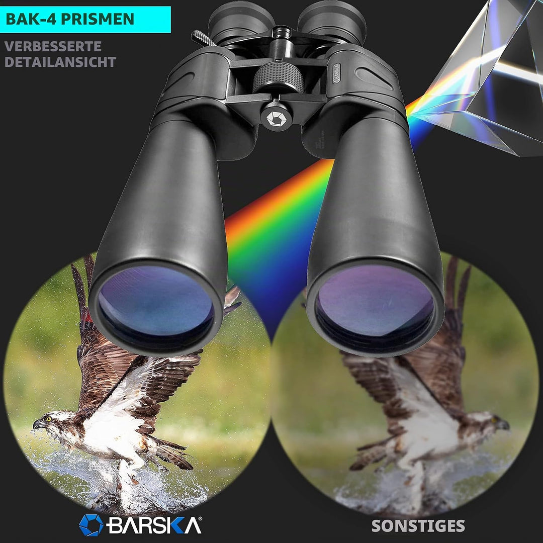 Barska AB10592 Gladiator 20-100x70 Zoom Fernglas mit Stativadapter für Astronomie & Fernsehen mit gr