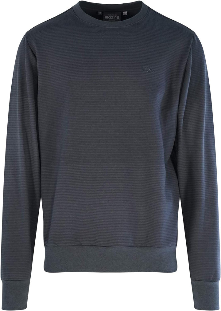 mazine Herren Ludlow Striped Sweater - deep Ocean - M