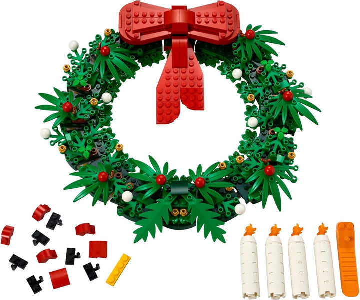 Lego Kultiger Weihnachtskranz 2-in-1 mit grosser roter Schleife und Advent 40426