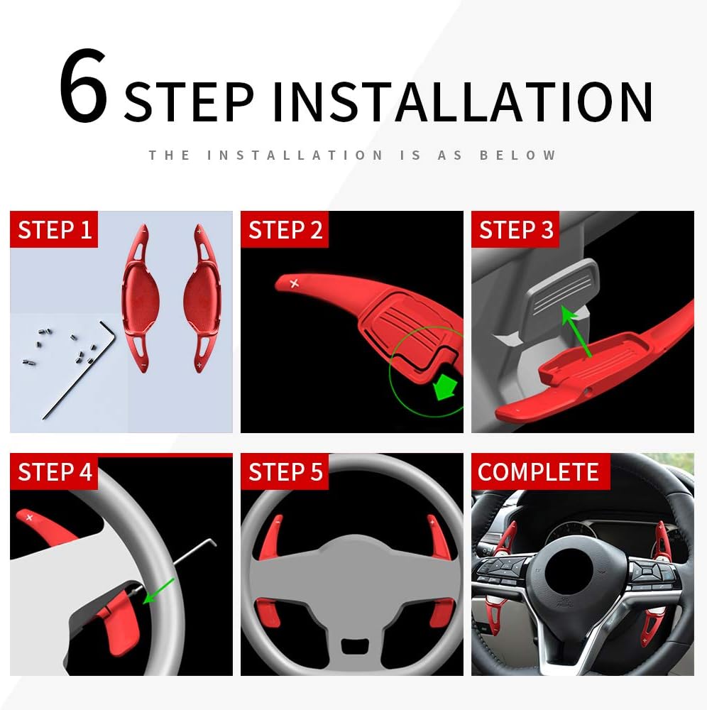 HIBEYO 2 Stücke für Porsche Lenkrad Schaltwippen Verlängerung Paddles Lenkrad für Porsche 718/918/91