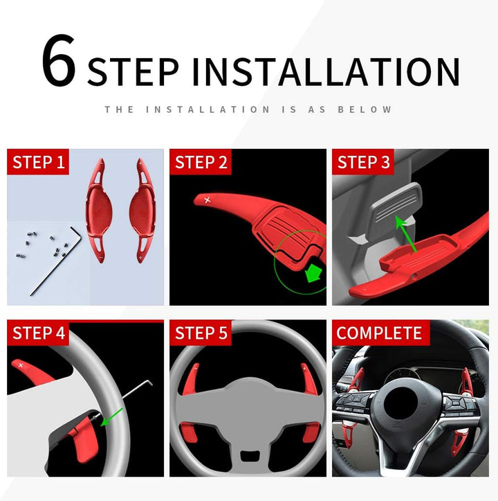 HIBEYO 2 Stücke für Porsche Lenkrad Schaltwippen Verlängerung Paddles Lenkrad für Porsche 718/918/91