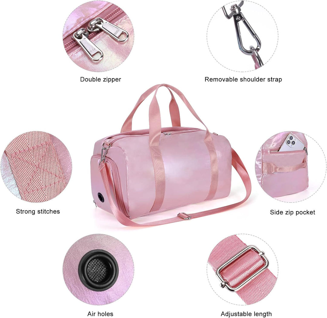 HAWEE Reisetasche Gross Herren Sporttasche Weekender Damen Faltbare Gym Bag mit Schuhfach & Nassfach