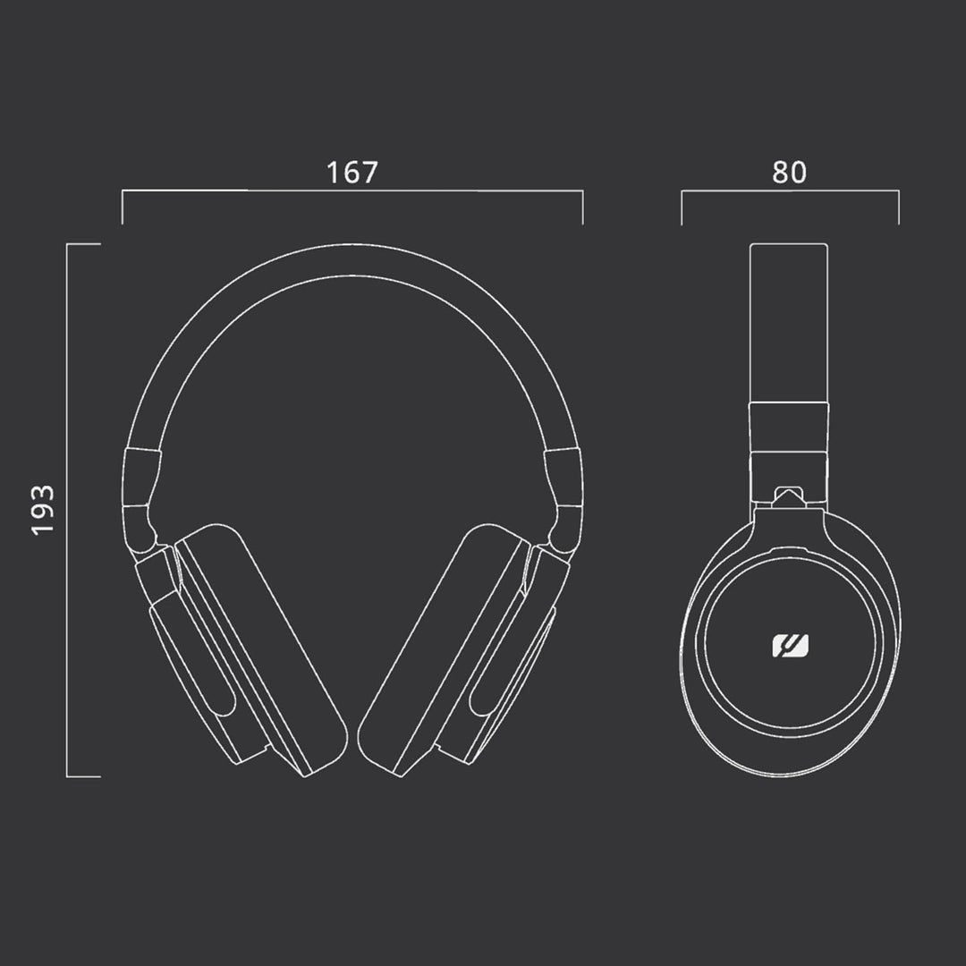 MUSE - M-275 CTV | TV-Kopfhörer mit langem Kabel (6m) | Over-Ear Kopfhörer | Lautstärkeregler, Verst