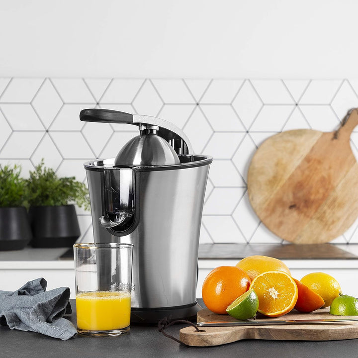 Princess Master Juicer Pro, Edelstahl Presskegel, 300 W Motor, Rostfreier Edelstahl, 201860, Silber