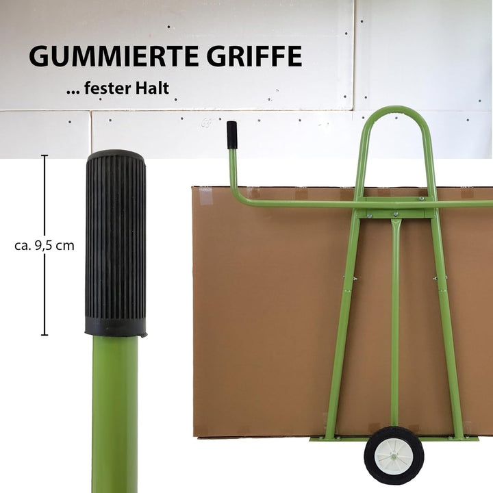 TRUTZHOLM Plattenwagen Stahl pulverbesichtet rostfrei Tragkraft 300 kg Aufstellbreite 18 cm Aufstell