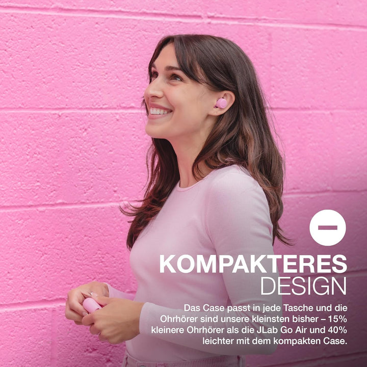JLab Go Air Pop In Ear Kopfhörer Bluetooth Kabellos, True Wireless Headphones, 32+ Stunden, Ohrhörer