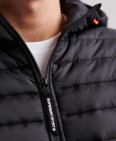 Superdry Herren Core Gymtech Hybrid-Sport-Sweatshirts M Schwarz, M Schwarz
