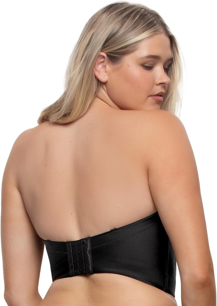Felina Body Veil Longline Trägerloser Nahtloser BH - Plus Size Trägerloser BH mit breitem Rücken - T