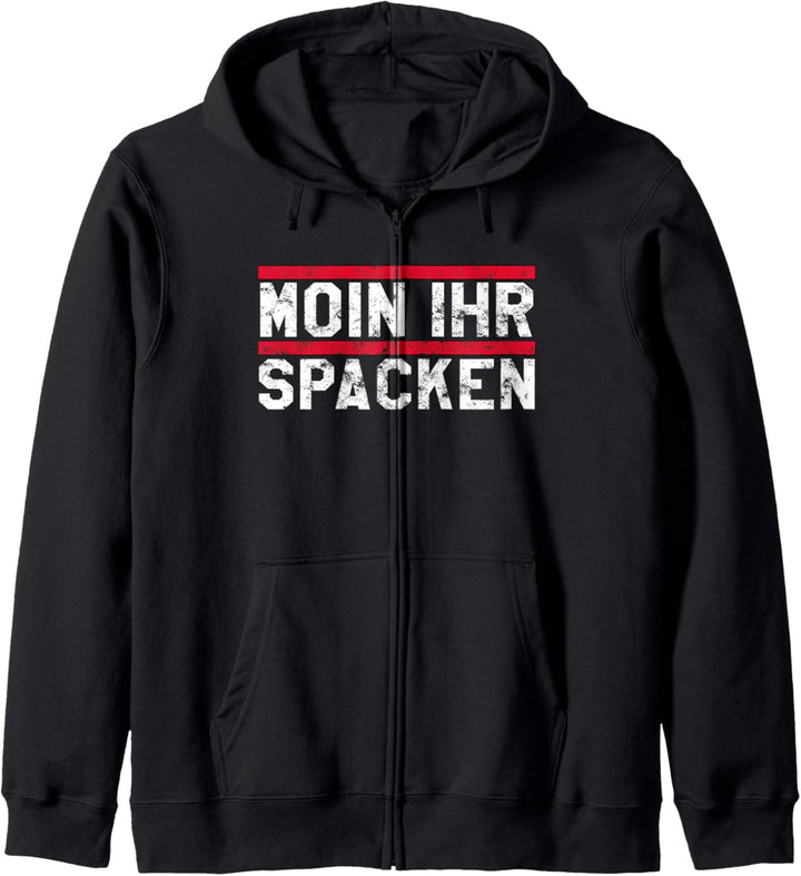 Moin Ihr Spacken Lustiges Norddeutsch Plattdeutsch Geschenk Kapuzenjacke