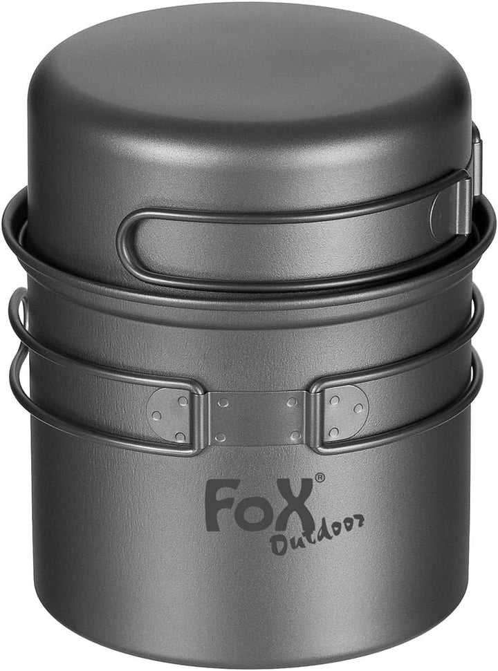 Fox Outdoor Kochgeschirr Titan, Topf, Pfanne