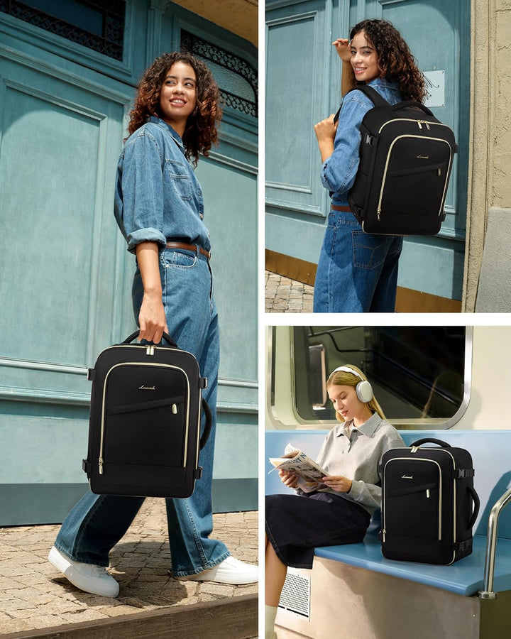 LOVEVOOK Ryanair Handgepäck 40x30x20, 24L Travel Handgepäck Rucksack für Damen und Herren, Ryanair R