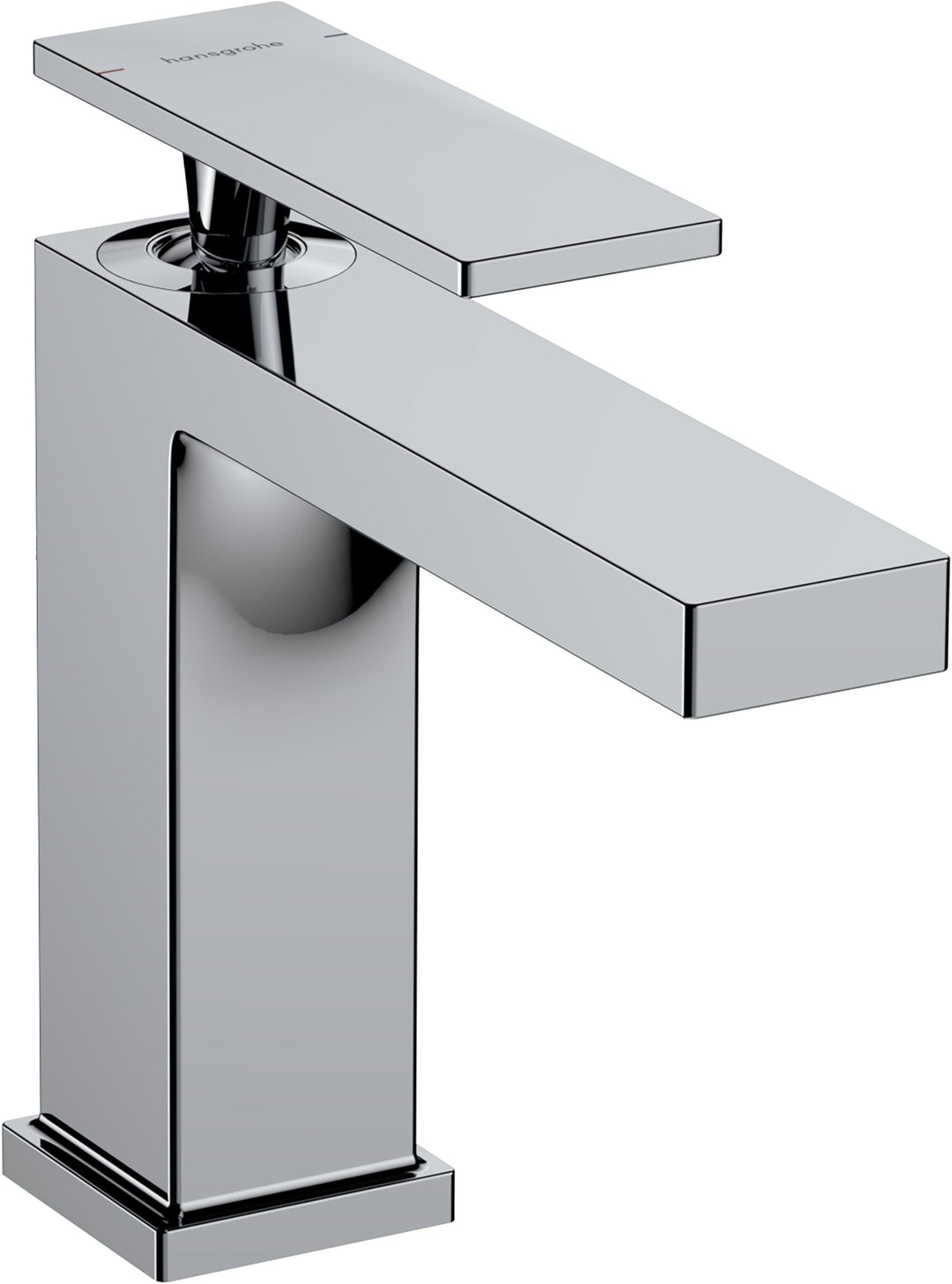 hansgrohe Tecturis E - Waschtischarmatur ohne Ablauf, Wasserhahn Bad mit Auslauf Höhe 117 mm, Mischb