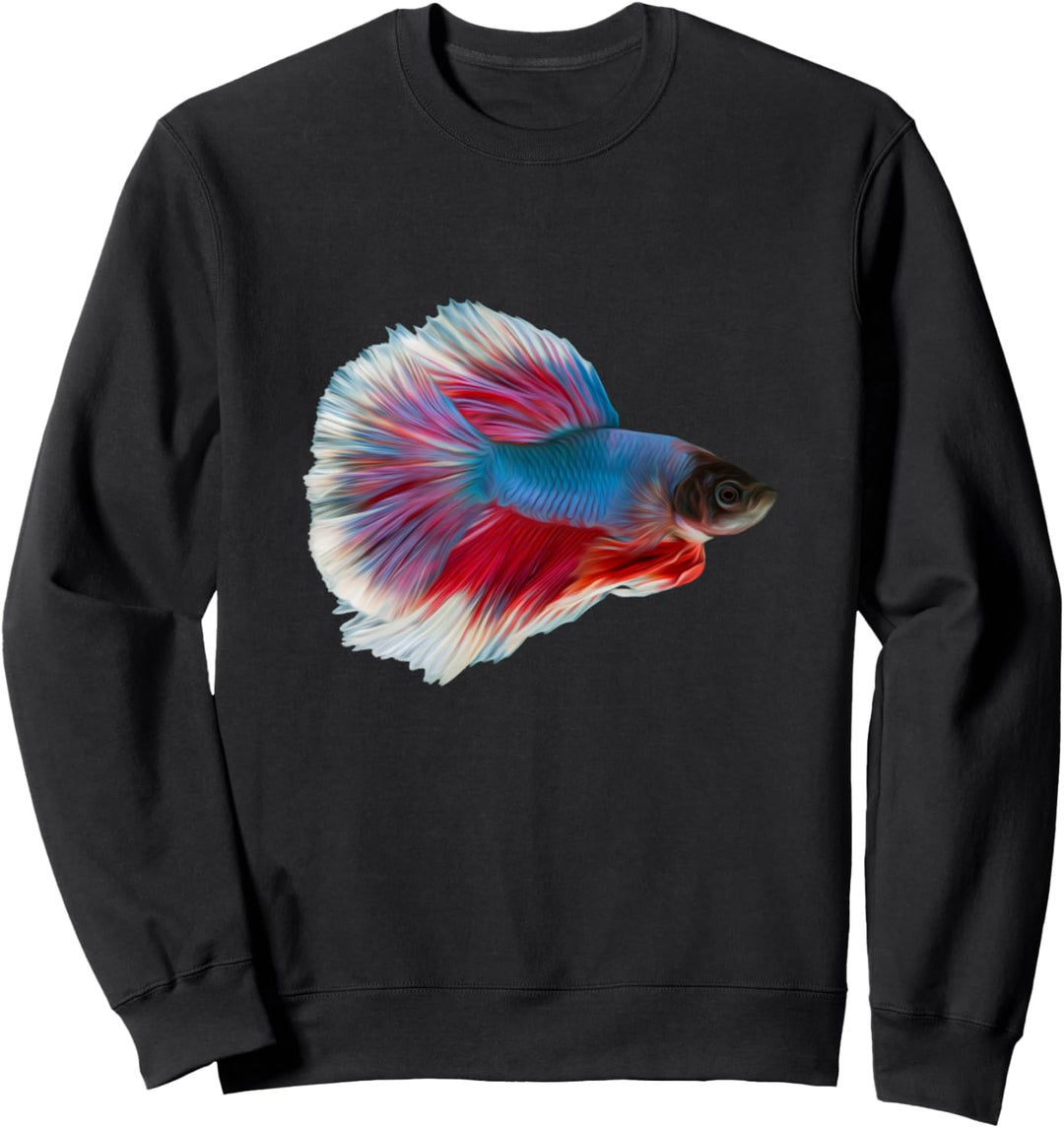 Siamesischer Kampffisch Kafi Aquarienfisch I Aquaristik Sweatshirt